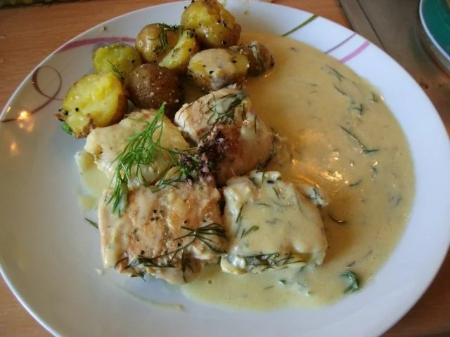 Fisch in Weißwein-Sahne Sauce mit Sesambratlingen - Rezept - Bild Nr. 17