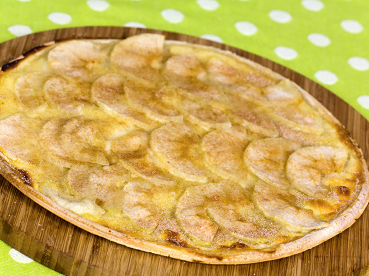 Apfel-Zimt Flammkuchen - Rezept mit Bild - kochbar.de
