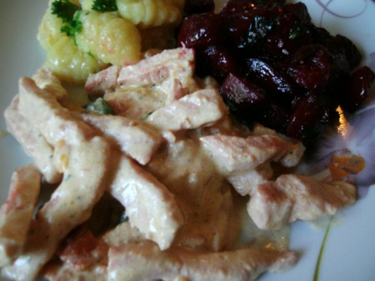 Kasseler  mit Rote Bete - Gemüse und Bohnen - Rezept - Bild Nr. 14