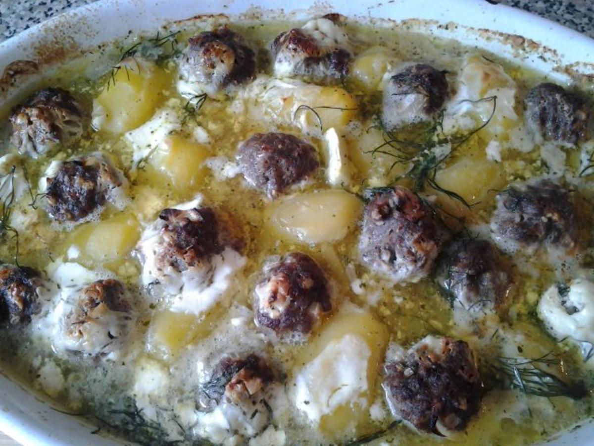 Gurken- Kartoffel- Suppe mit Fleischbällchen ( aus dem Ofen) - Rezept - Bild Nr. 4