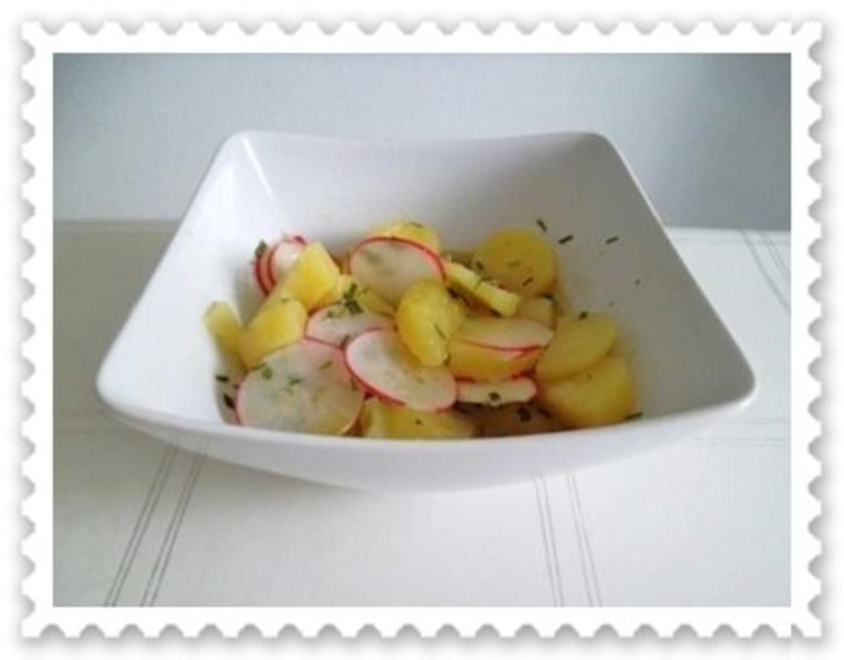 Saftiges Schweinekotelett  mit Kartoffel – Radieschen – Salat - Rezept - Bild Nr. 13
