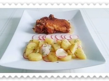 Saftiges Schweinekotelett  mit Kartoffel – Radieschen – Salat - Rezept - Bild Nr. 17
