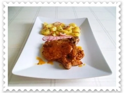 Saftiges Schweinekotelett  mit Kartoffel – Radieschen – Salat - Rezept - Bild Nr. 18
