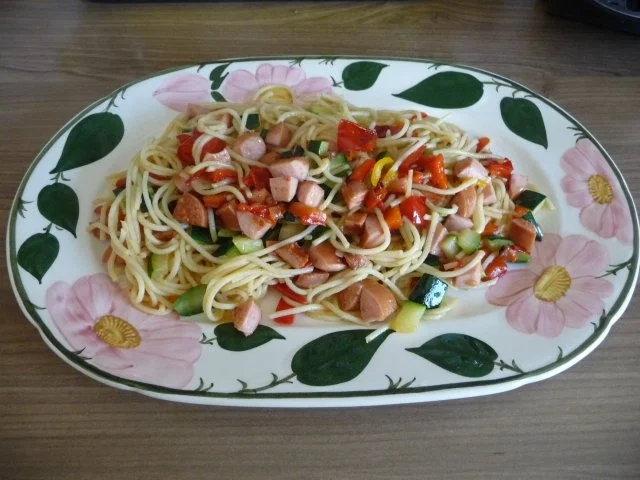 Unter 30 Minuten : Bunte Pastapfanne - Rezept