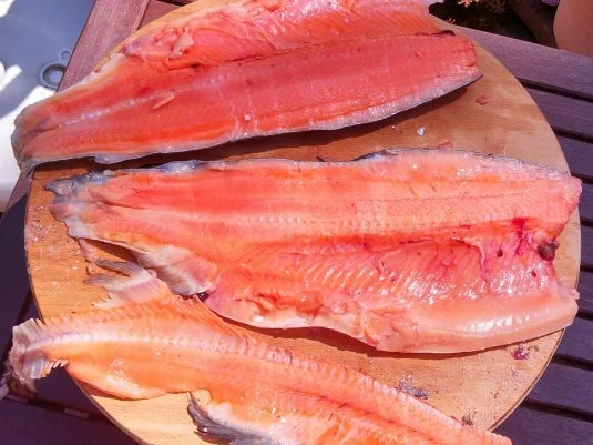 Lachsfilet auf einem Kräuterbett vom Grill mit Rosmarin-Kartoffeln - Rezept - Bild Nr. 4