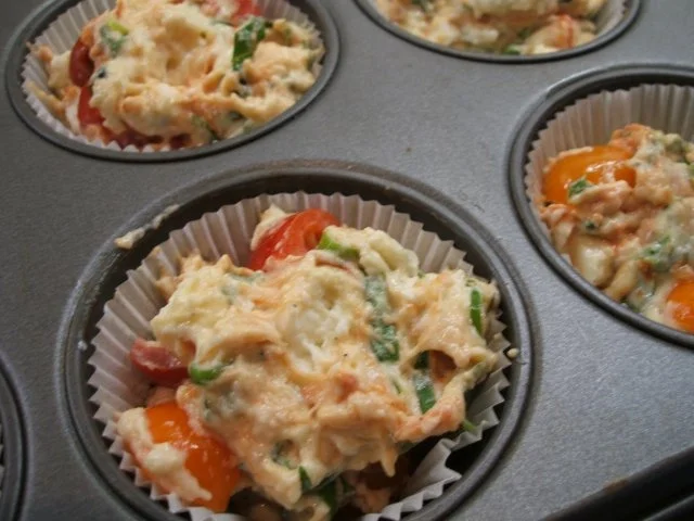 Pikantes Backen: Tomatenmuffins "Caprese" - Rezept - Bild Nr. 7