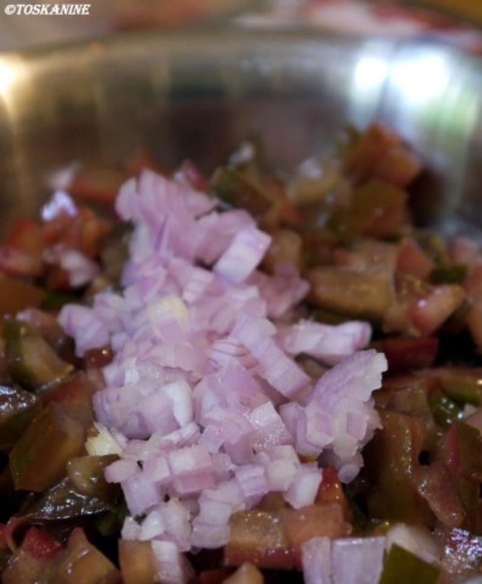 Hähnchenbrust mit einer Salsa aus wilden Pfirsichen und Kumato-Tomaten - Rezept - Bild Nr. 6