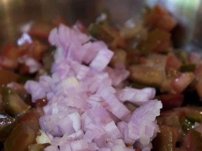 Rezept: Hähnchenbrust mit einer Salsa aus wilden Pfirsichen und Kumato-Tomaten Bild Nr. 6 Hähnchenbrust mit einer Salsa aus wilden Pfirsichen und Kumato-Tomaten - Rezept - Bild Nr. 6