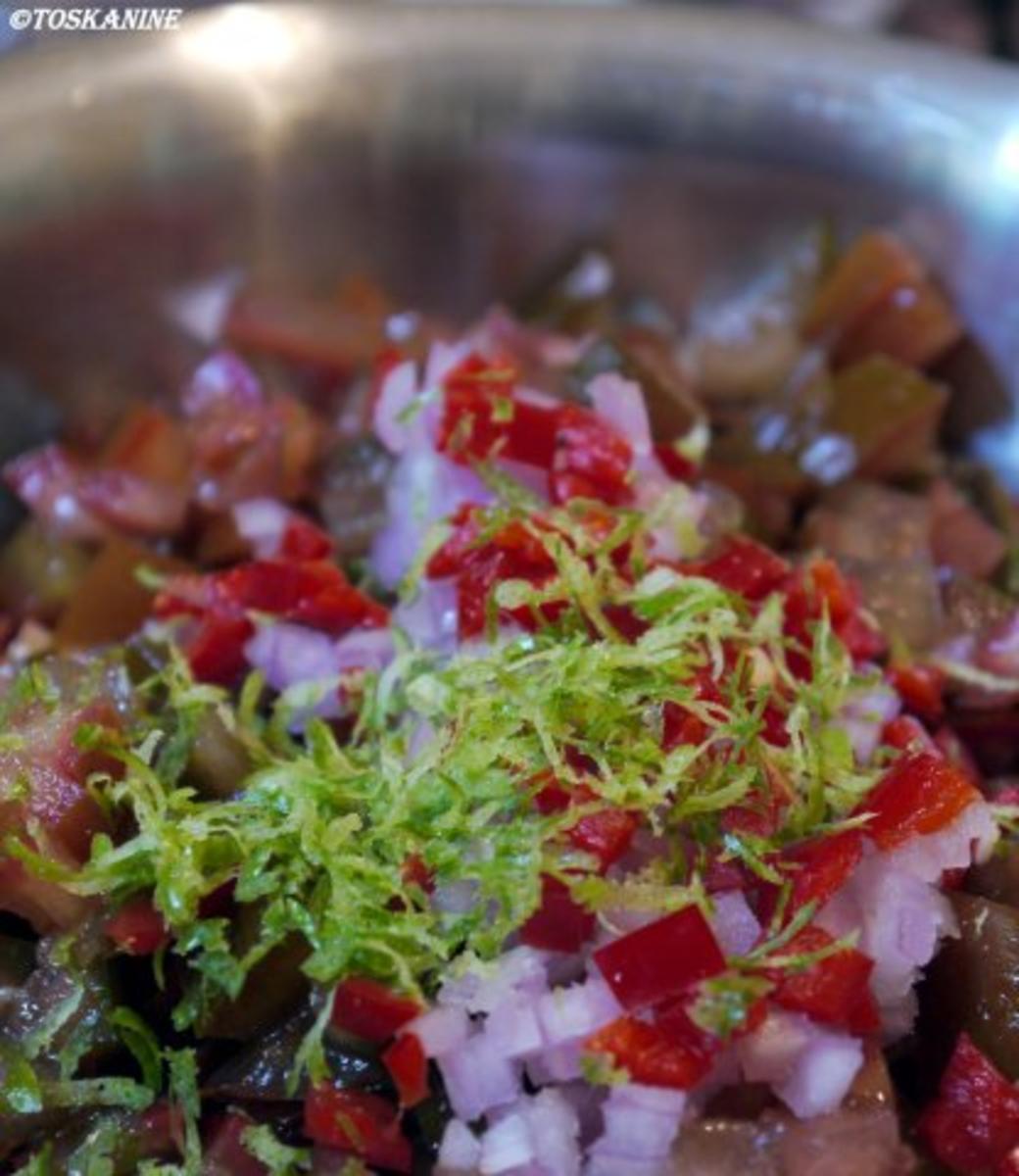 Hähnchenbrust mit einer Salsa aus wilden Pfirsichen und Kumato-Tomaten - Rezept - Bild Nr. 8