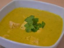 Möhren-Zucchini-Cremesuppe mit Kokos und einem Hauch Indien - Rezept