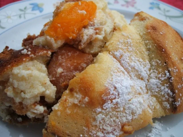 Auflauf: Aprikosen-Quark-Auflauf - Rezept