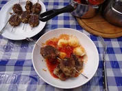 Feurige Hackspieße - Rezept