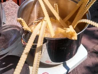 Pasta mit Salm   ( Lachs ) - Rezept - Bild Nr. 4