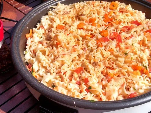 Pasta mit Salm   ( Lachs ) - Rezept - Bild Nr. 2