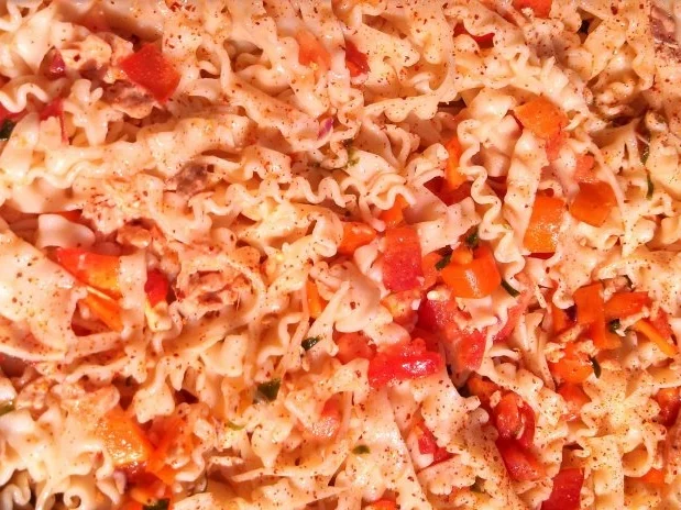 Pasta mit Salm   ( Lachs ) - Rezept