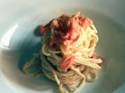Spaghetti in Frischkäse mit Zitrone & Räucherlachs - Rezept