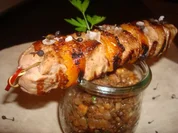 Lammspieß mit eingelegten Aprikosen - Rezept