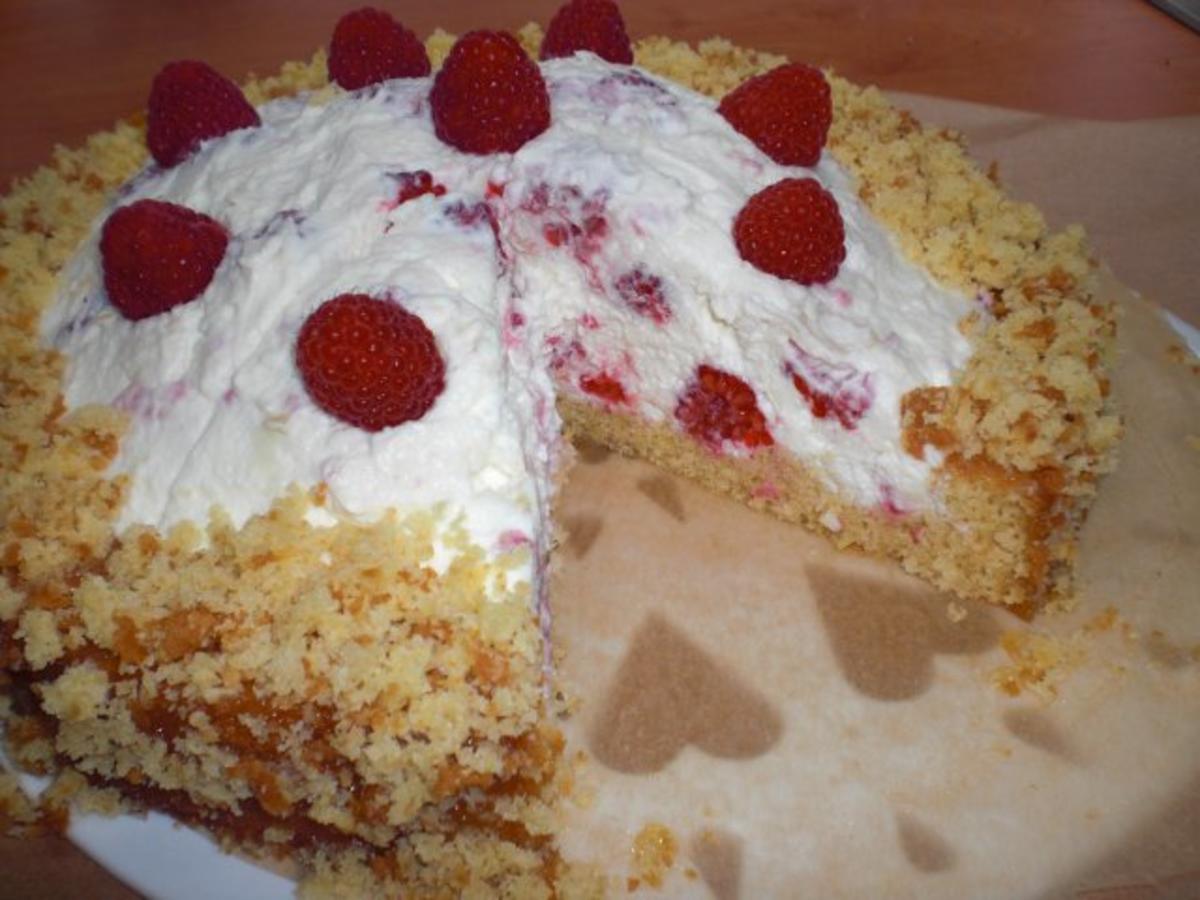 Bilder für Raffaello-Himbeer-Torte - Rezept