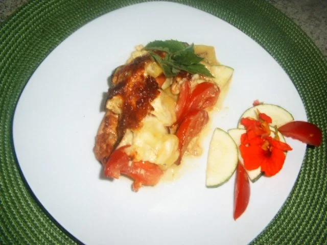 Rezept: Hähnchen-Gemüseauflauf Hähnchen-Gemüseauflauf - Rezept