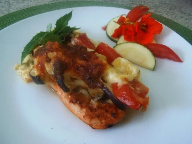 Rezept: Hähnchen-Gemüseauflauf Bild Nr. 2 Hähnchen-Gemüseauflauf - Rezept - Bild Nr. 2