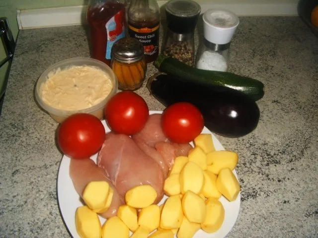 Rezept: Hähnchen-Gemüseauflauf Bild Nr. 3 Hähnchen-Gemüseauflauf - Rezept - Bild Nr. 3