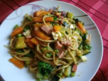 Gemüse Knoblauch -Spaghetti - Rezept