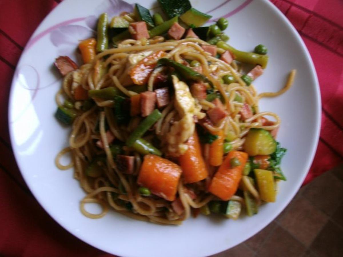 Gemüse Knoblauch -Spaghetti - Rezept - Bild Nr. 17
