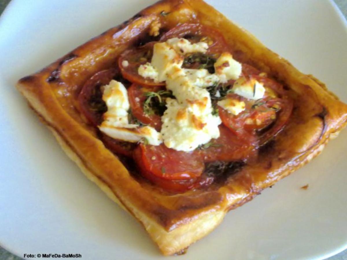 Tomaten-Blätterteig-Quiche - Rezept mit Bild - kochbar.de