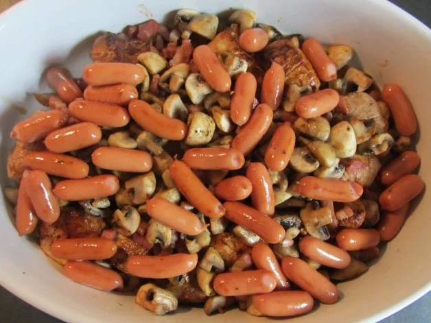 Filettopf mit Cocktailwürstchen und Speck - Rezept - Bild Nr. 9