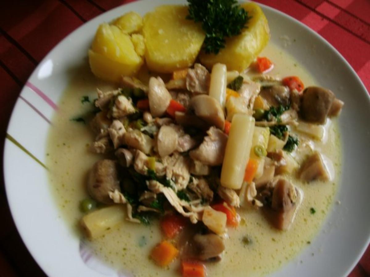 sommerliches Frikassee mit Gemüse - Rezept von Hasi0104