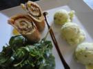 fruchtige Puten Rouladen an Rucola Püree - Rezept
