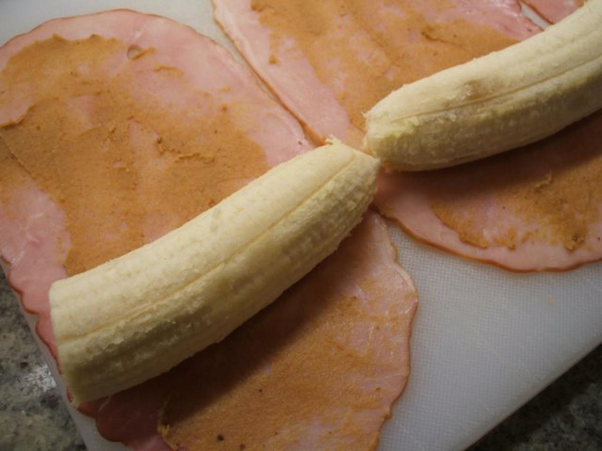 Fleisch: Bananen im Schinkenkleid - Rezept - Bild Nr. 3