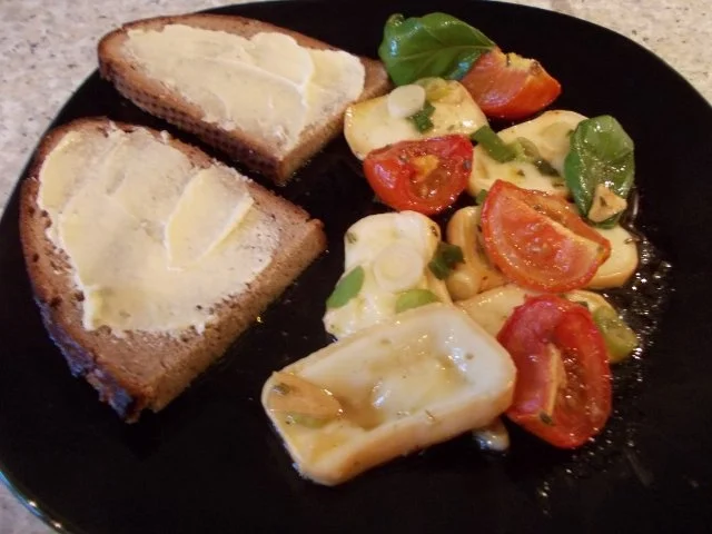 Eingelegter Limburger mit kandierten Tomaten - Rezept