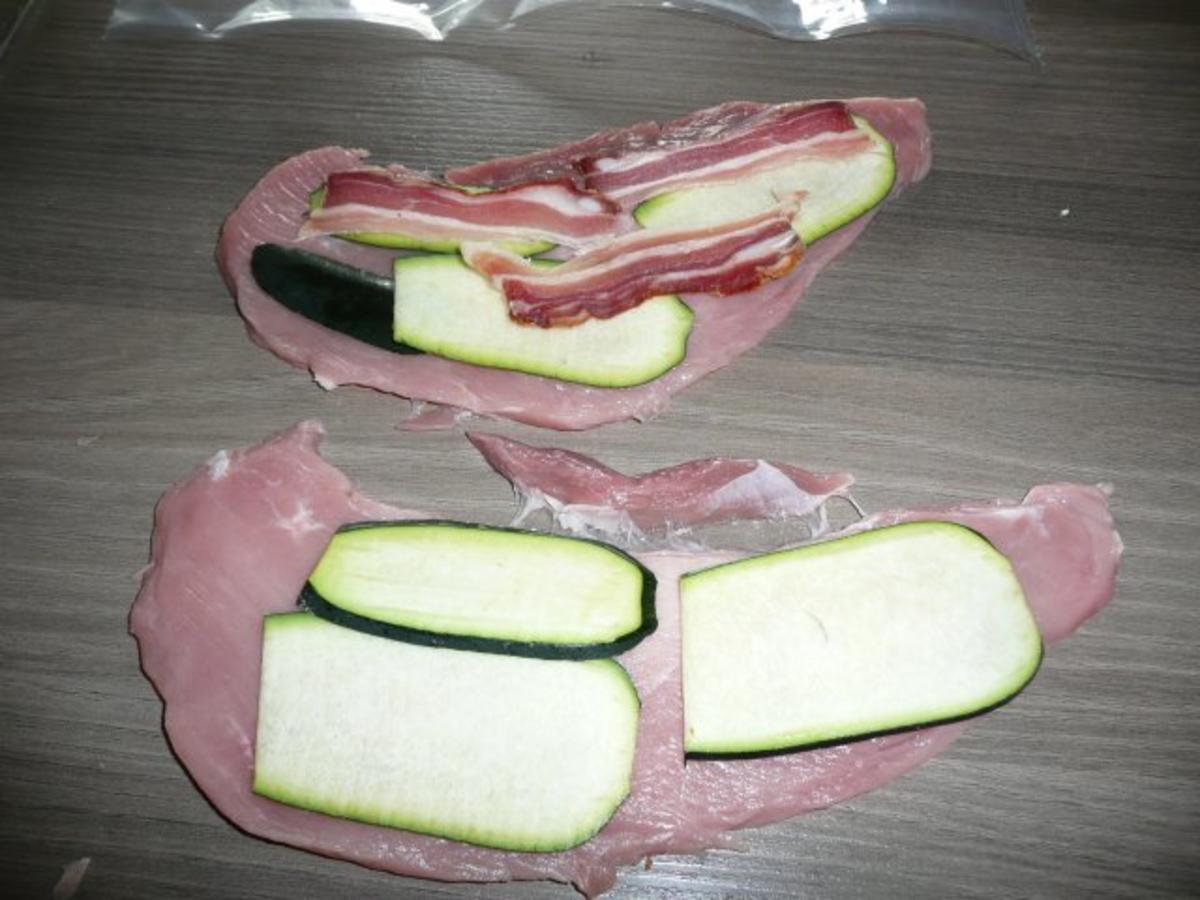 Menü : Zucchinisuppe, Schnitzel gefüllt an Ebly &amp; Gemüse - einfach - 54 ...
