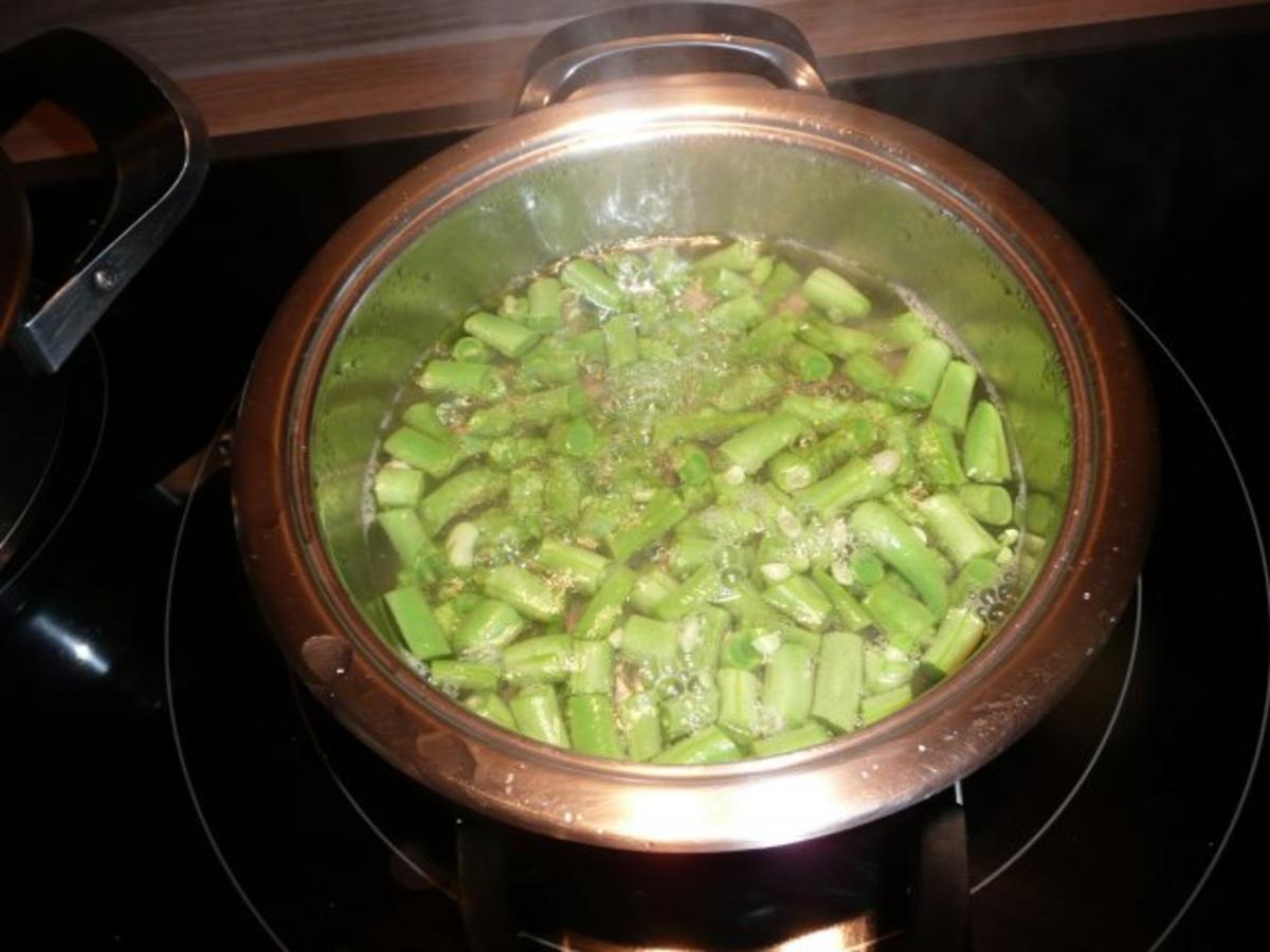 Menü : Zucchinisuppe,Schnitzel gefüllt an Ebly & Gemüse. - Rezept - Bild Nr. 7