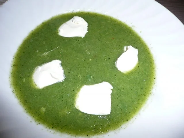 Menü : Zucchinisuppe,Schnitzel gefüllt an Ebly & Gemüse. - Rezept - Bild Nr. 8