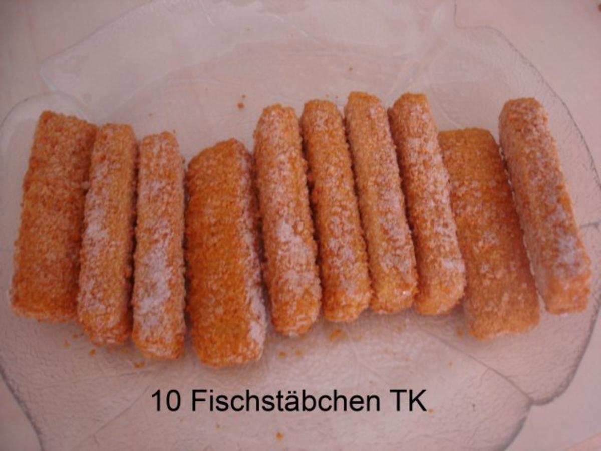 Fischstäbchen mit Rosmarinkartoffeln und Rote-Bete-Salat - Rezept - Bild Nr. 2