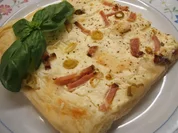 Pikantes Backen: Flammkuchen nach Tante Hella - Rezept