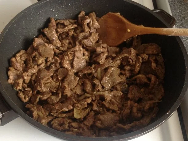 Rezept: Rindfleisch in "Schawarma - Style" Rindfleisch in "Schawarma - Style" - Rezept