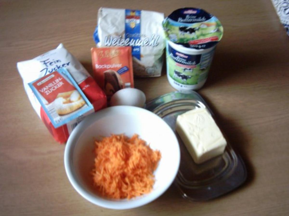 Buttermilch - Karotten - Muffins - Rezept - Bild Nr. 2