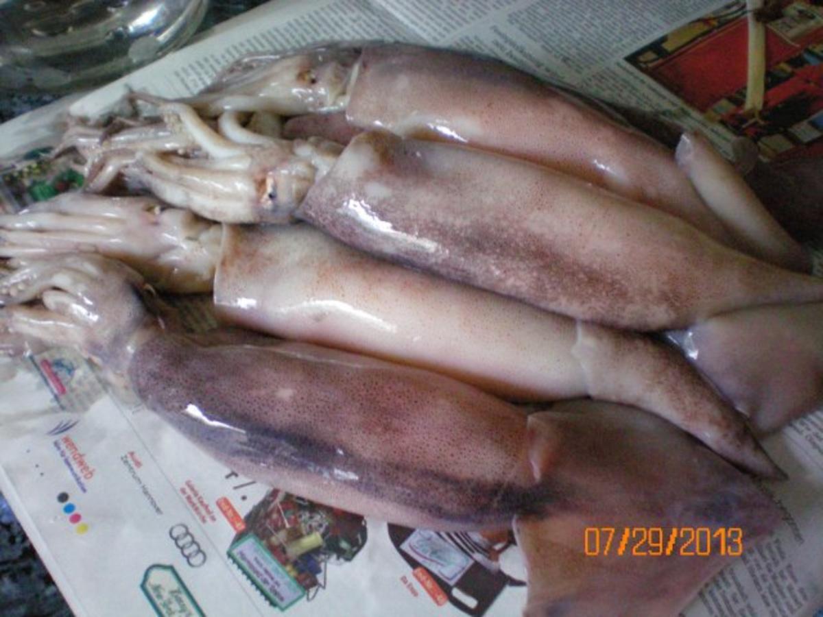 Fisch: Kalmare gegrillt - Rezept