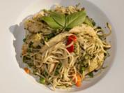 Gebratene Nudeln mit "Asia-Pesto" - Rezept