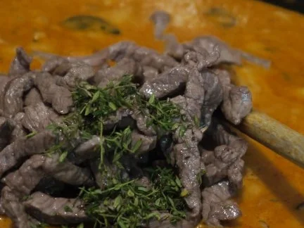 Rezept: Rindergeschnetzeltes mit Kräuterseitlingen und Vollkorn-Basmati-Reis Bild Nr. 13 Rindergeschnetzeltes mit Kräuterseitlingen und Vollkorn-Basmati-Reis - Rezept - Bild Nr. 13