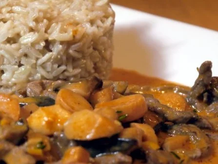 Rezept: Rindergeschnetzeltes mit Kräuterseitlingen und Vollkorn-Basmati-Reis Bild Nr. 15 Rindergeschnetzeltes mit Kräuterseitlingen und Vollkorn-Basmati-Reis - Rezept - Bild Nr. 15