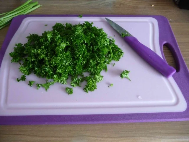 Rezept: Fleischlos : Eier in Petersiliengemüse mit Pellkartoffeln Bild Nr. 6 Fleischlos : Eier in Petersiliengemüse mit Pellkartoffeln - Rezept - Bild Nr. 6