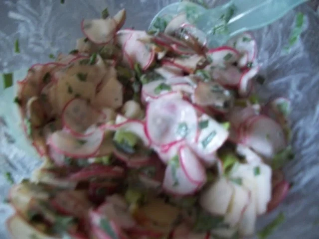 Radieschen-Apfel-Salat mit Joghurt-Dressing - Rezept - Bild Nr. 6