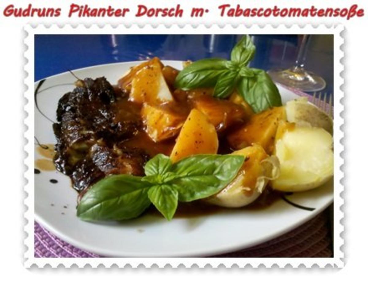 Bilder für Fisch: Pikanter Dorsch mit Tabasco-Tomatensoße - Rezept