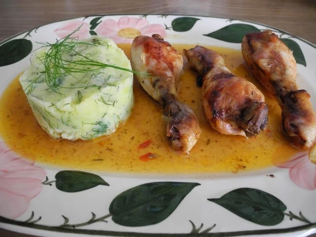 Rezept: Beilage : Kartoffel - Fenchel -Stampf mit Hähnchelschenkelchen Bild Nr. 6 Beilage : Kartoffel - Fenchel -Stampf mit Hähnchelschenkelchen - Rezept - Bild Nr. 6