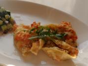 Gratinierte Conchiglie mit Forellen-Ruccola-Füllung in Meerrettich-Limetten-Sosse - Rezept