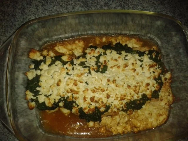 Hähnchenbrust mit Spinat und Feta - Rezept - Bild Nr. 3